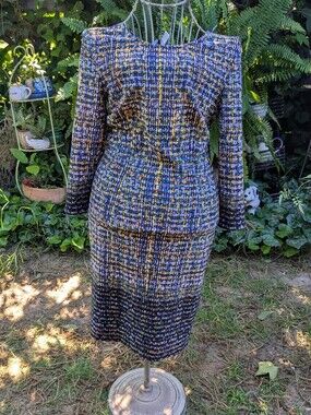 Joseph Ribkoff Abstract Print Stretch Poplin Trapeze Dress Size 10